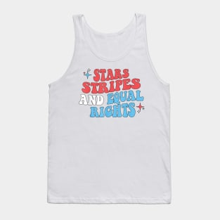 Stars Stripes And Equal Rights 4th Of July Women's Rights Tank Top